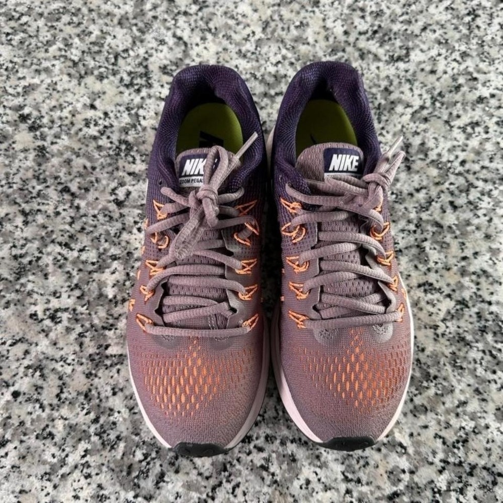 Nike Zoom Pegasus 33 Purple Orange Running Sneaker Shoe W6.5 831356 - Picture 2 of 7